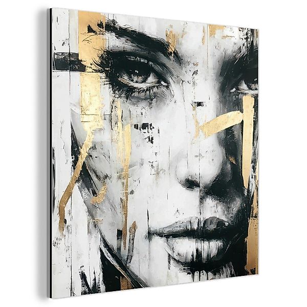 MuchoWow Metallbild Porträt - Frau - günstig online kaufen