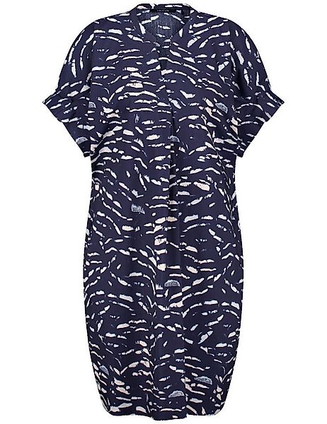 Taifun Midikleid – kurzärmeliges Midikleid mit geschlitztem Rundhalsausschn günstig online kaufen