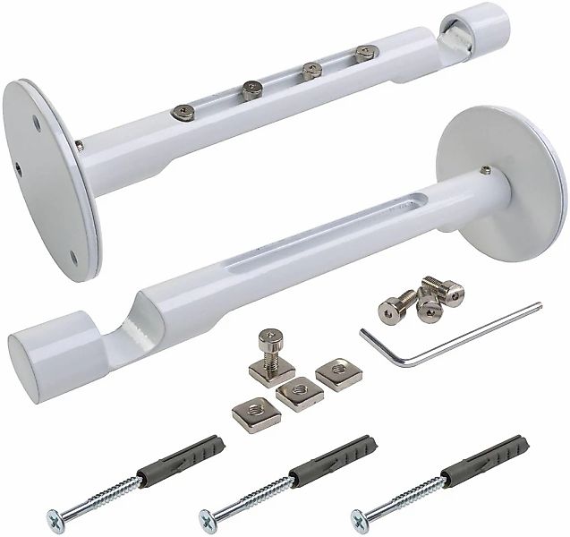 Liedeco Kombiträger für Flächenvorhangschiene und Gardinenstangen Ø 20 mm günstig online kaufen