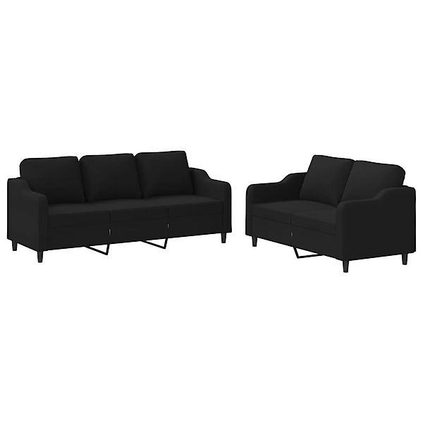 vidaXL Sofa 2-tlg. Sofagarnitur mit Kissen günstig online kaufen