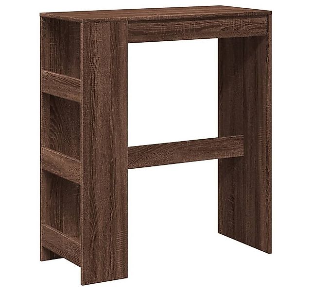 vidaXL Esstisch Bartisch mit Regal Braun Eiche 90x40x103,5 cm Holzwerkstoff günstig online kaufen