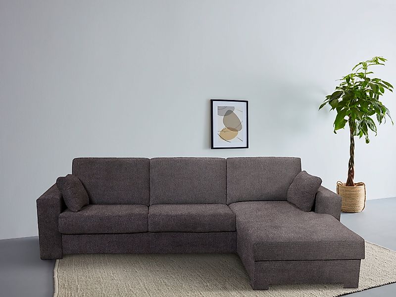 Home affaire Ecksofa Roma "L" Dauerschlaffunktion, mit Unterfederung, Matra günstig online kaufen