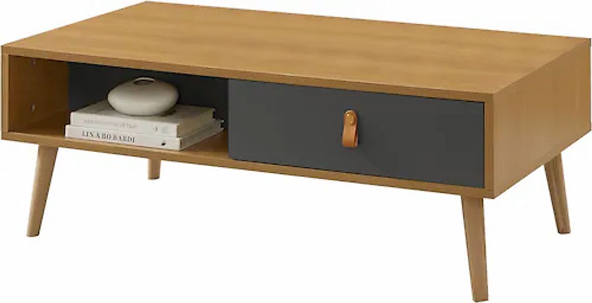 Leonique Couchtisch »Avril« Eichen-Melamin, FSC-zertifiziertem Eschenholz, günstig online kaufen