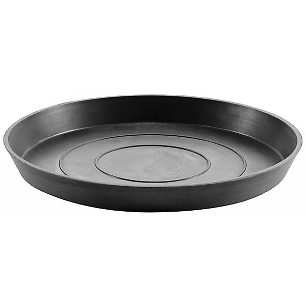 ECOPOTS Blumentopfuntersetzer ROUND SAUCER Dark Grey, BxTxH: 21x21x2,5 cm günstig online kaufen