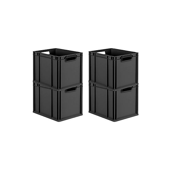 PROREGAL SuperSparSet 4x Eurobox Nextgen Grip HxBxT 32x30x40cm 30 Liter Gri günstig online kaufen