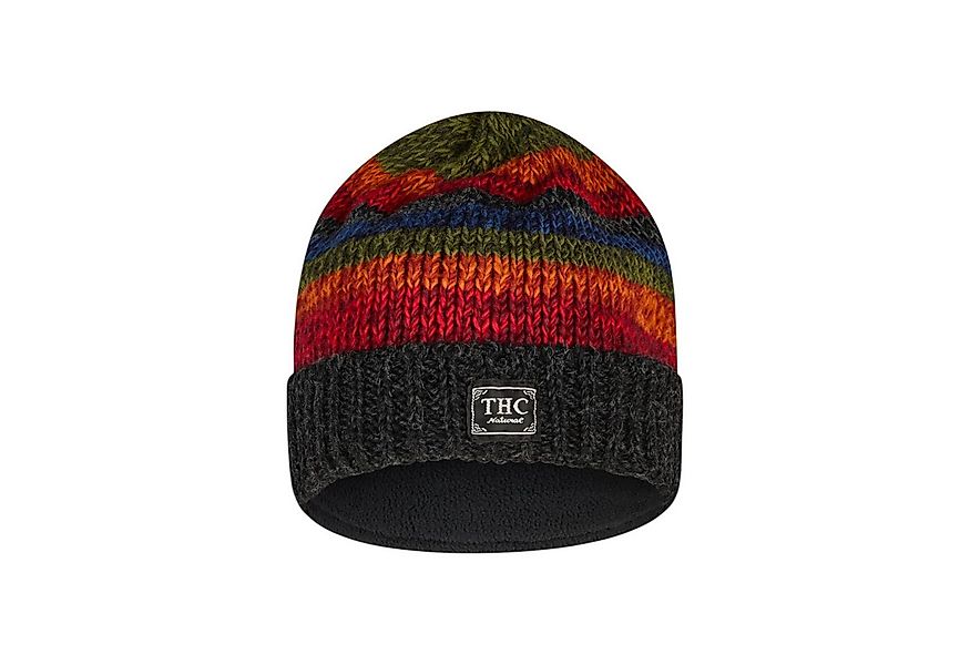 THC Natural Line Strickmütze THC Schafwoll Rollcap 814 bunt (1 Stück, 1-St. günstig online kaufen