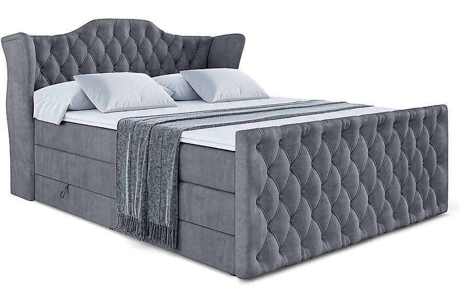 ALTDECOR Boxspringbett VILA-Z KING (Multipocket-Matratze H4, günstig online kaufen