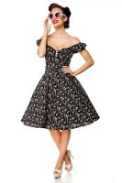 Schulterfreies Kleid schwarz/ rosa günstig online kaufen