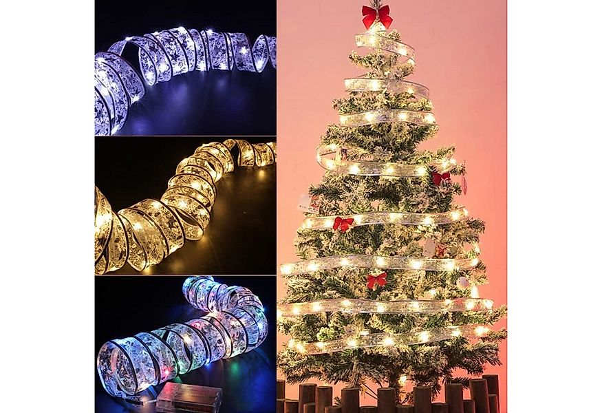 LA CUTE Weihnachtsbaumschleife 3x 4M LED-Band für schöne Weihnachtsbeleucht günstig online kaufen