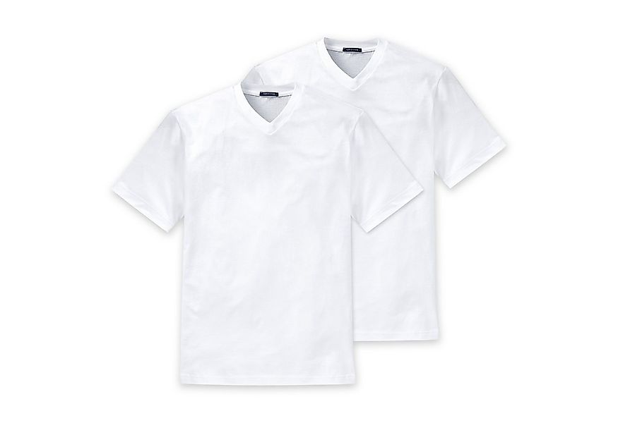 Schiesser T-Shirt Essentials (2-tlg) mit V-Ausschnitt, formstabil, verstärk günstig online kaufen