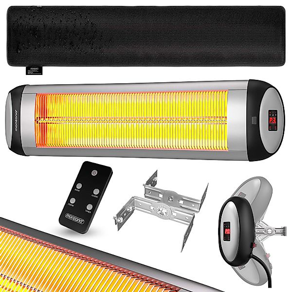 Heizstrahler MZH2501 Silber 2500W 90° verstellbar günstig online kaufen