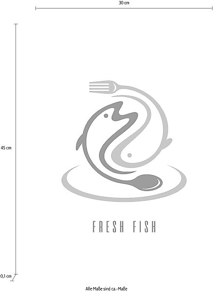 queence Wanddekoobjekt "FRESH FISH" günstig online kaufen