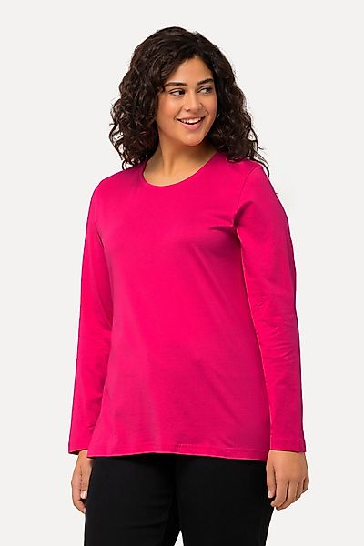 Ulla Popken T-Shirt Shirt Slim Rundhalsausschnitt günstig online kaufen