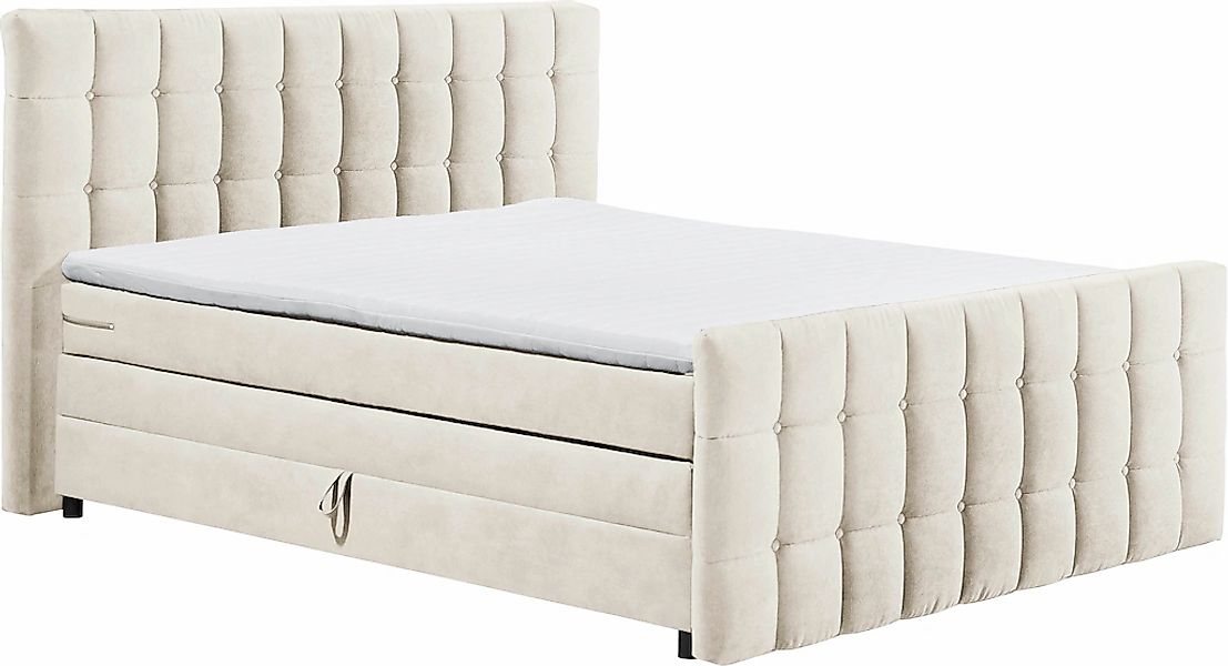 ED EXCITING DESIGN Boxspringbett "Mendoza" inkl. Bettkasten, erhältlich in günstig online kaufen