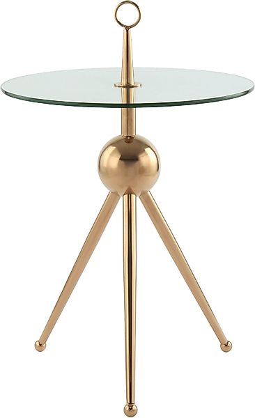 Kayoom Beistelltisch "Ontario 325, Runde Glasplatte aus Sicherheitsglas, 10 günstig online kaufen