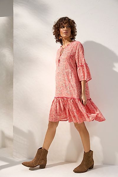 Bruno Banani Minikleid mit abstraktem Animal-Print, figurumspielende Passfo günstig online kaufen