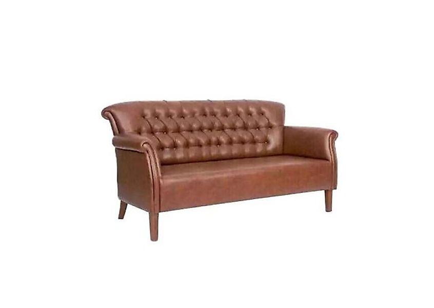 Xlmoebel Chesterfield-Sofa Elegante Dreisitzer Chesterfield Sofa in Braun, günstig online kaufen