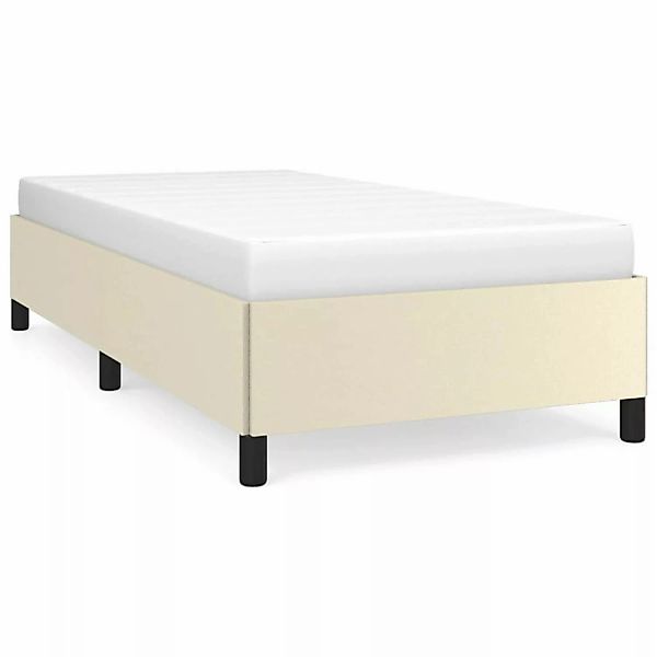 vidaXL Bettgestell Creme 90x190 cm Kunstleder Modell 11370054 günstig online kaufen