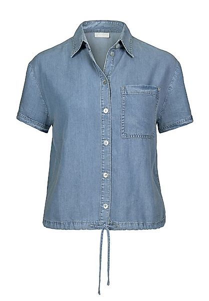 bianca Kurzarmbluse – Denim-Bluse mit Hemdkragen günstig online kaufen