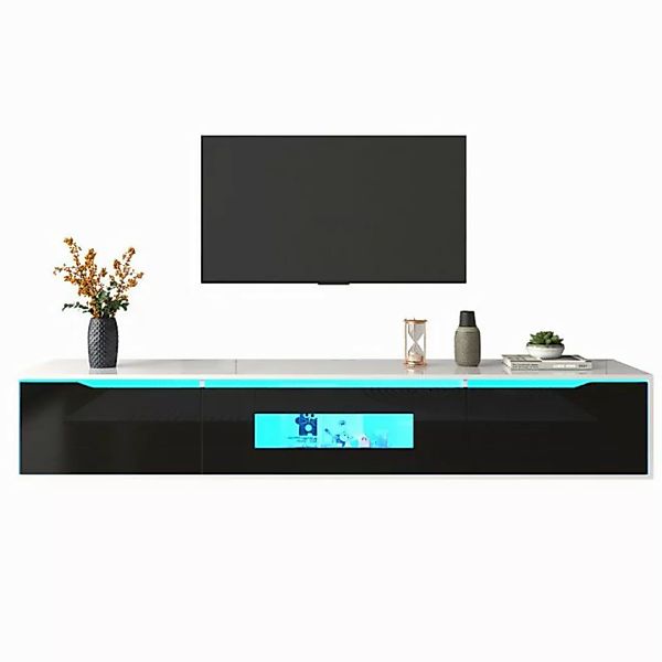 OKWISH TV-Schrank TV-Möbel Fernsehtisch (Breite 180 cm, 1-St) Hochglanz,mit günstig online kaufen