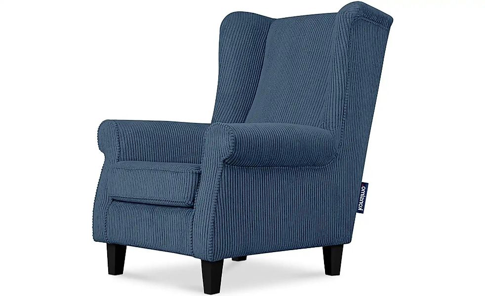 KONSIMO Ohrensessel  Miles ¦ blau ¦ Maße (cm): B: 82 H: 105 Polstermöbel > günstig online kaufen