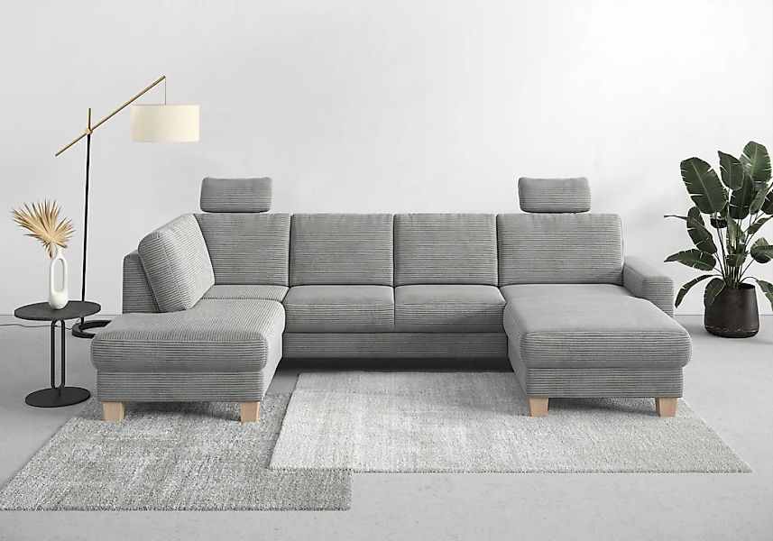 Home affaire Wohnlandschaft "Summer U-Form" mit oder ohne Bettfunktion und günstig online kaufen