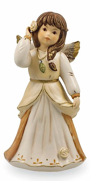 Goebel Dekofigur "Engel Herausgeputzt zum Fest" 8,5 x 7,5 x 15,5 cm günstig online kaufen