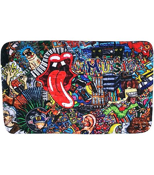 Sanilo Badematte Graffiti, rutschhemmend, waschbar, schnelltrocknend, günstig online kaufen