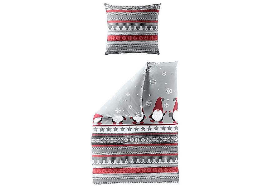 BIERBAUM Bettwäsche Bettwäsche Bierbaum Biber 4051-60 Wichtel Schneeflocke günstig online kaufen
