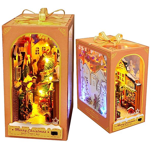 OKWISH 3D-Puzzle Miniatur Holz Bücherregal DIY günstig online kaufen