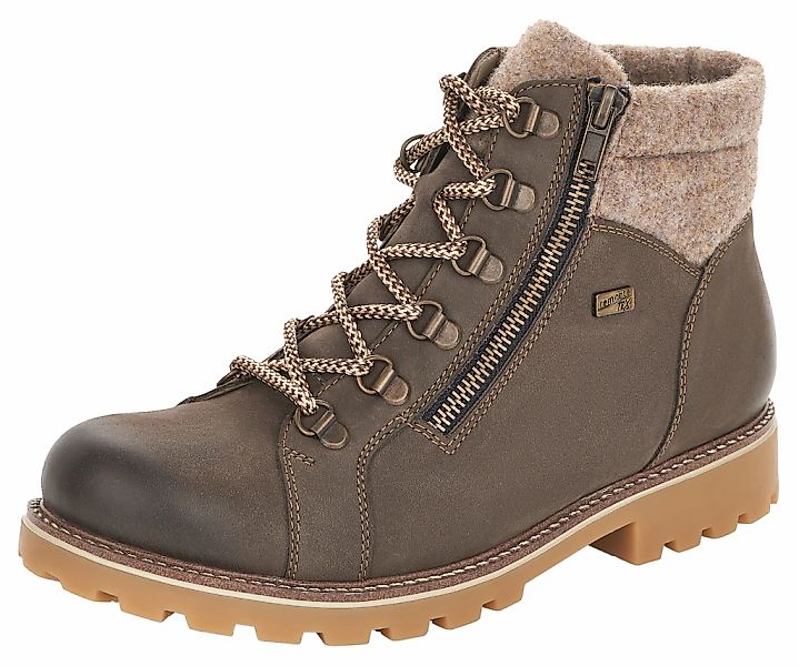 Remonte Winterboots, Blockabsatz, Outdoorschuh, Schnürschuh im trendigen Be günstig online kaufen