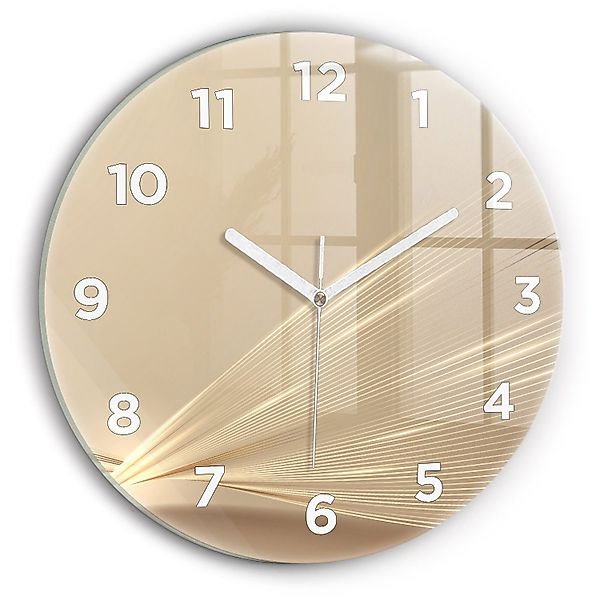 Tulup Wanduhr Runde Glasuhr Abstrakte Helle günstig online kaufen