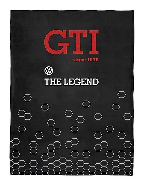 Wohndecke von Volkswagen im VW Golf GTI Design (150x200cm), VW Collection b günstig online kaufen