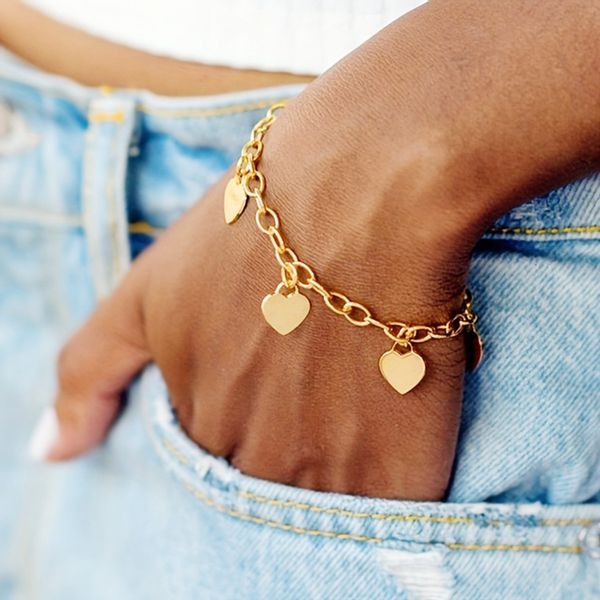 KARMA Armband Damen Herz Edelstahl Silber günstig online kaufen