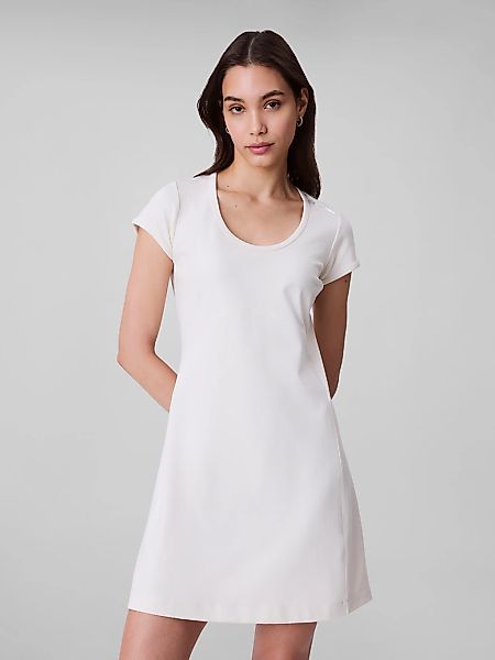 Calvin Klein Jeans Jerseykleid "PUNTO MILANO SS SCOOP NK DRESS", Mit Rundha günstig online kaufen