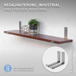 ML-DESIGN Wandregalhalter Regalhalterung L-Form aus Metall, günstig online kaufen