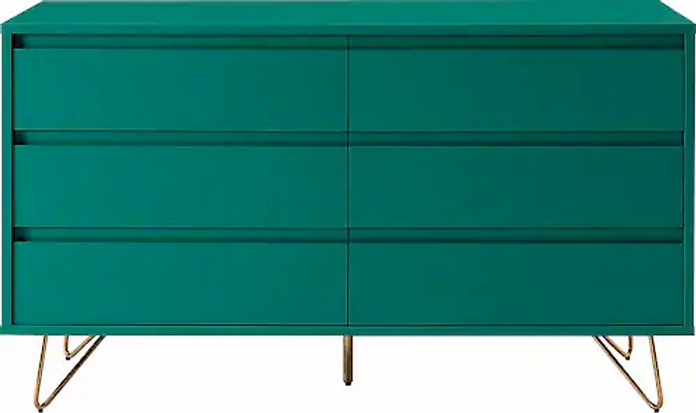 SalesFever Kommode »Bolton Design Sideboard mit Stauraum« Haarnadelbeine au günstig online kaufen