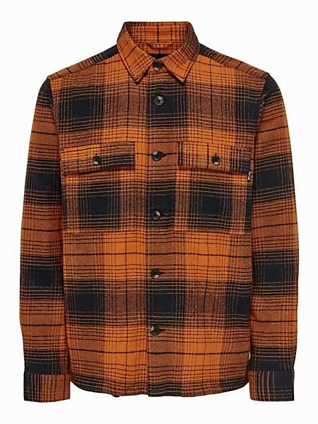 ONLY & SONS Langarmhemd Flanellhemd Shacket ONSBAZ ONSBAZ OVR 4PKT FLANNEL günstig online kaufen