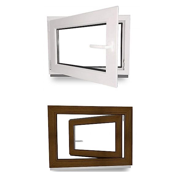 JeCo Fenster Kellerfenster Kunststoff innen weiß günstig online kaufen