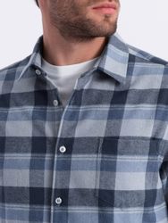 OMBRE Flanellhemd Kariertes Flanellhemd für Herren günstig online kaufen