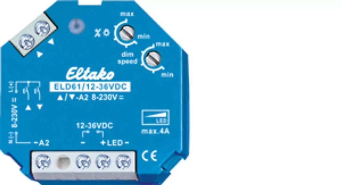 Eltako LED-Dimmschalter 12-36V DC ELD61/12-36V - 61100865 günstig online kaufen