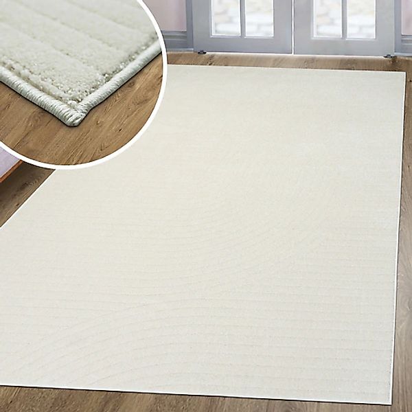 my home Teppich »Revea«, rechteckig, 9 mm Höhe, Hoch-Tief-Effekt mit weiche günstig online kaufen