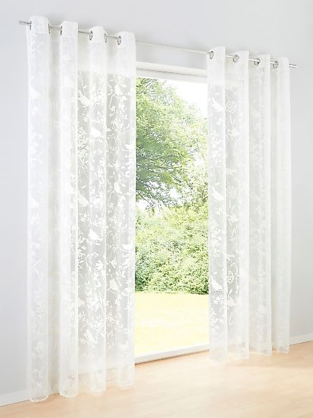 heine Gardine Dekostore, Ösen, transparent günstig online kaufen