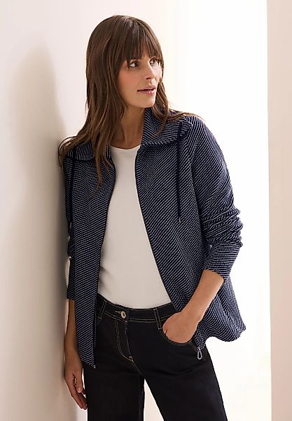 Cecil Cardigan mit Tunnelzugband am Kragen günstig online kaufen