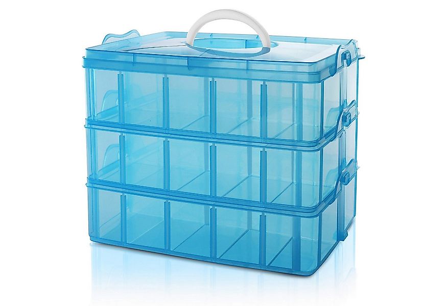 Belle Vous Aufbewahrungsbox 3-stöckige Aufbewahrungsbox mit 30 Fächern (1 S günstig online kaufen