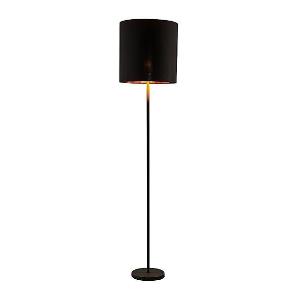 Lindby Stehlampe Nymar 9626244 Modern in Schwarz aus Textil 1-flammig E27 W günstig online kaufen