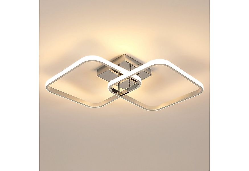 Goeco Deckenleuchte LED Deckenlampe aus Aluminium im Quadratdesign – Verchr günstig online kaufen