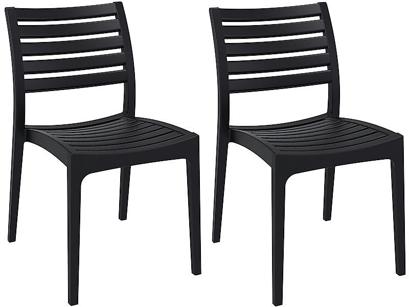 CLP Gartenstuhl Ares (2er Set), Kunststoff, günstig online kaufen