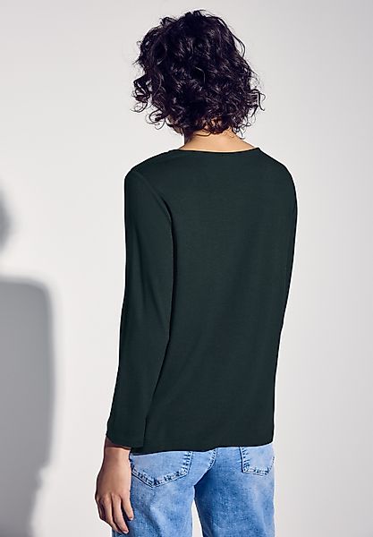 STREET ONE Rundhalsshirt, aus strecthigem Viskosematerial günstig online kaufen