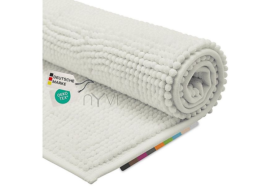 NYVI Badematte Badematte NYVISpa Chenille Badezimmerteppich, Höhe 20 mm, Po günstig online kaufen